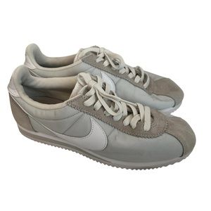 Nike Classic Cortez Nylon Pure Platinum Sneakers Size 9